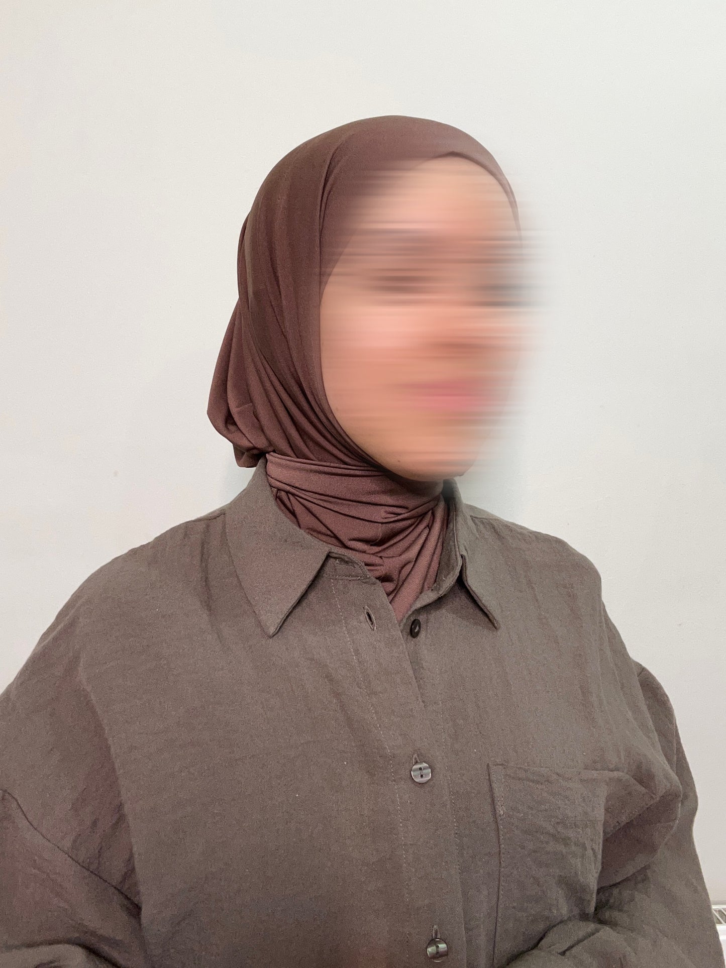 Instant Hijab premium jersey ~chocolate~