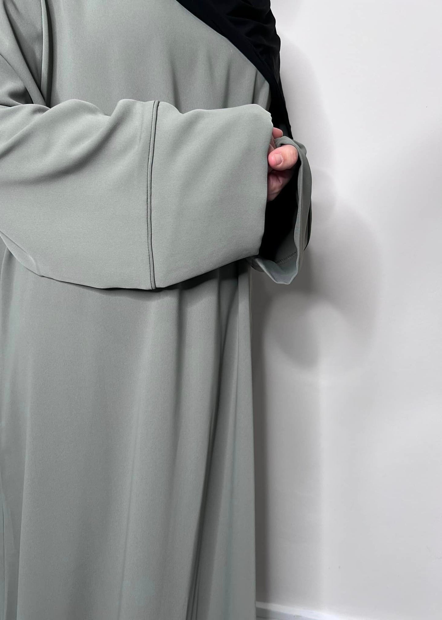 Premium Crepe Classic Abaya - Khaki -
