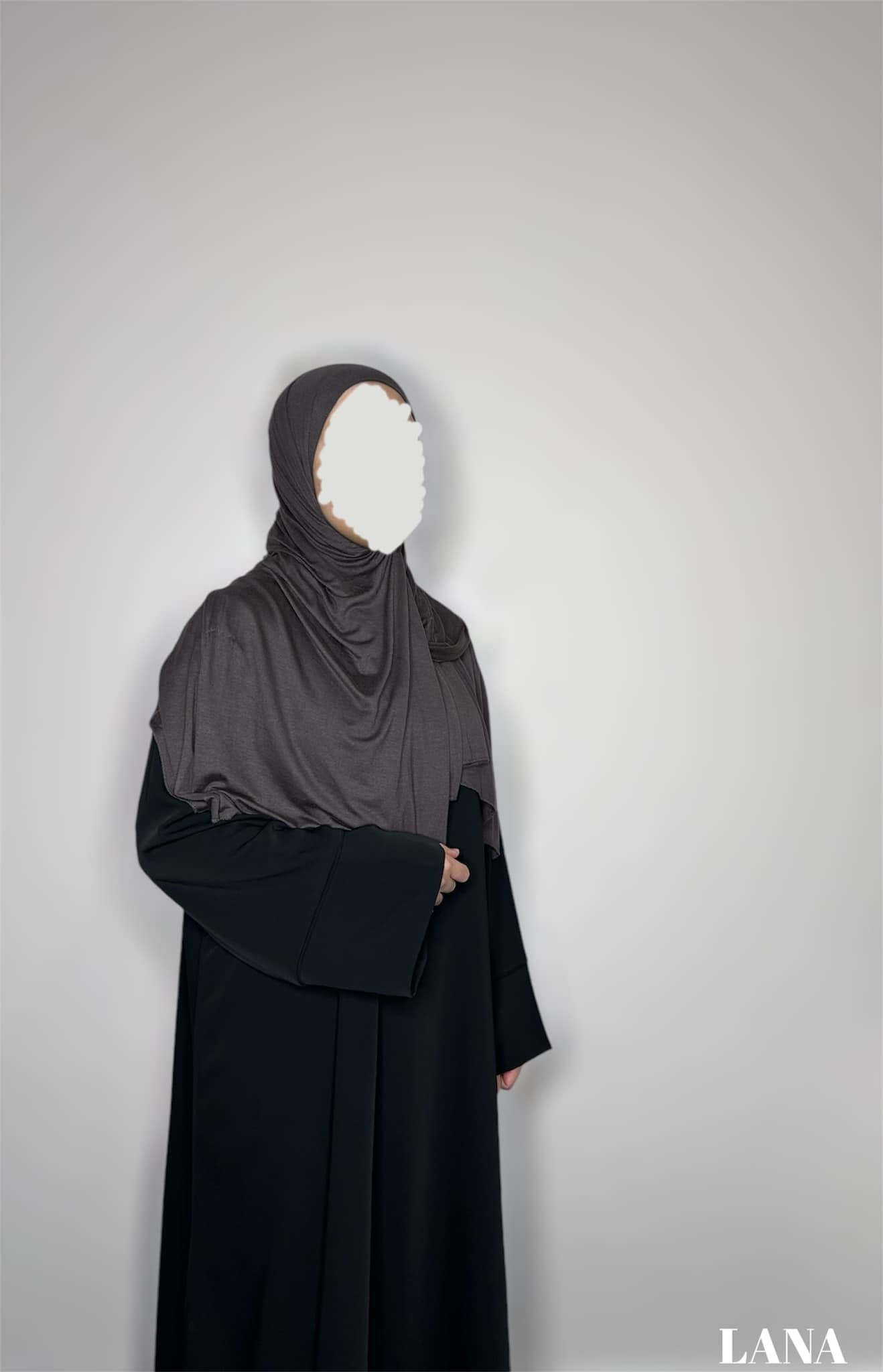 Premium Crepe Classic Abaya - BLACK -