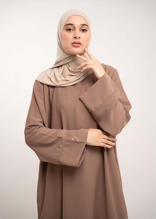 Classic abaya “Soft cocoa”
