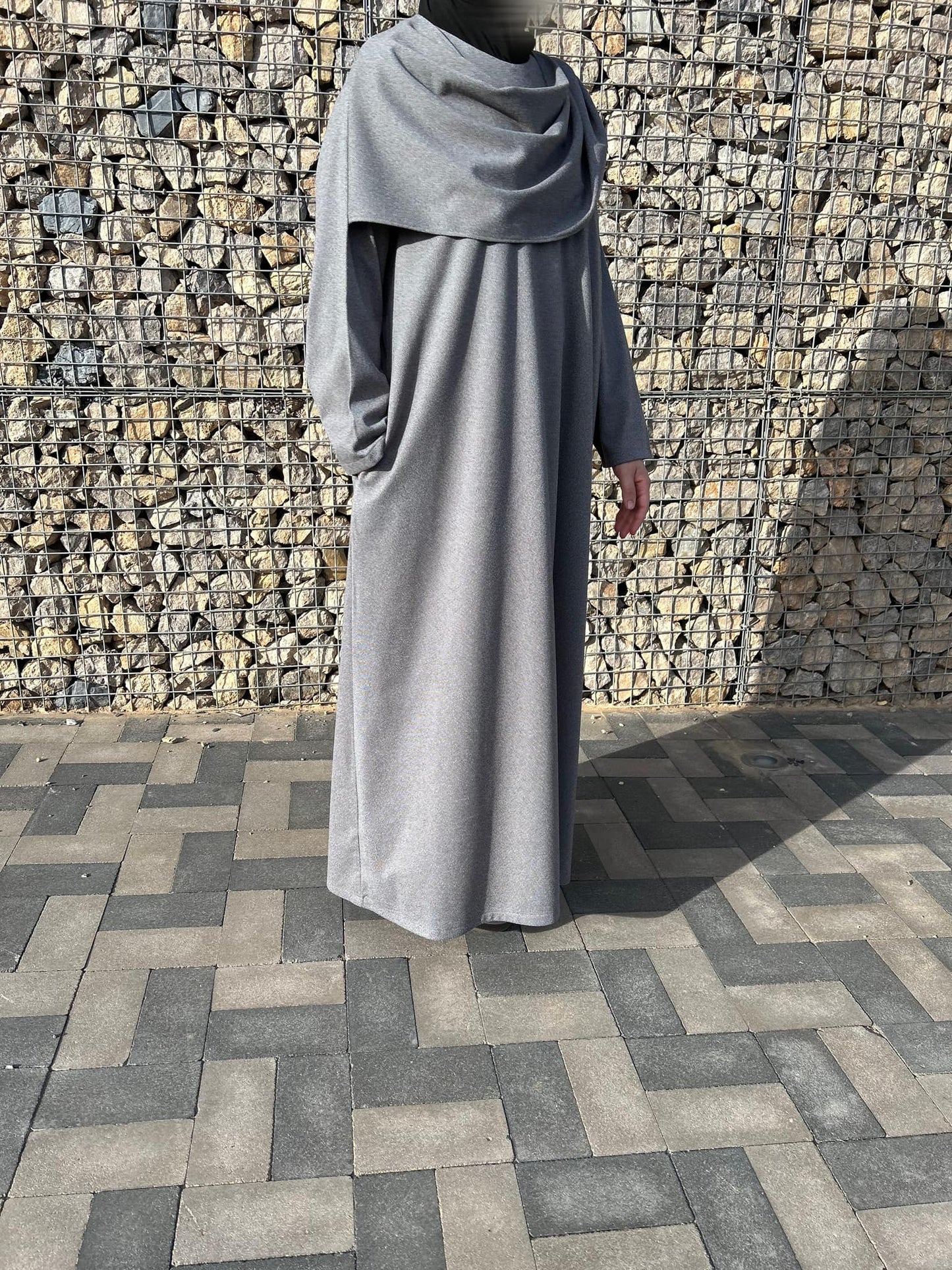 Tweed Abaya - AL ADAN - Black'White