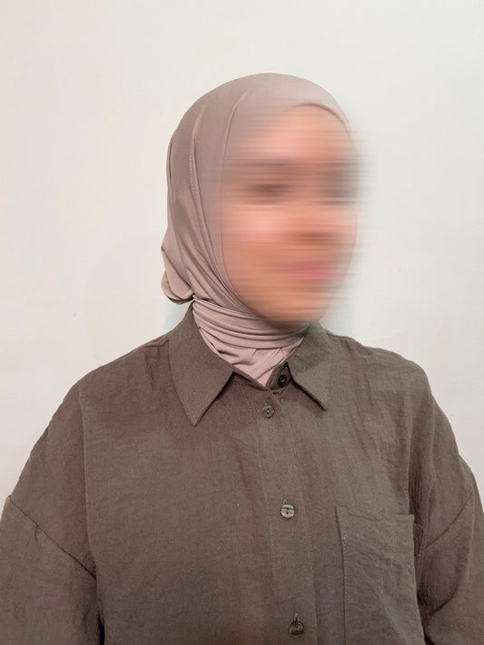 Instant Hijab premium jersey ~nude~