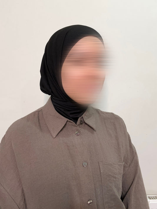 Instant Hijab premium jersey ~black~