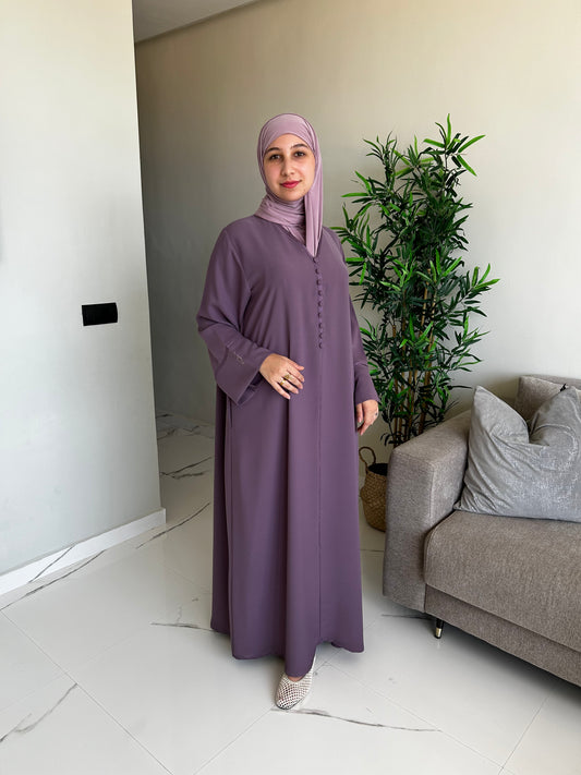 Abaya with Moroccan detailing ~lavender~