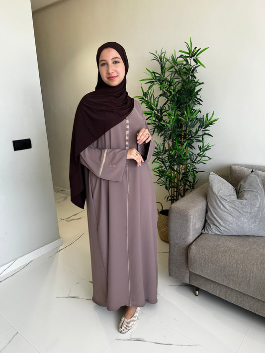 Abaya with Moroccan detailing ~mocha~