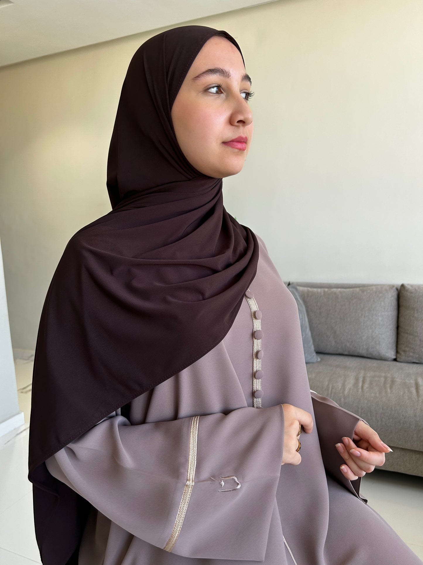 Abaya with Moroccan detailing ~mocha~